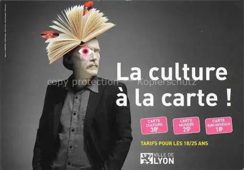AK / Ansichtskarte  LYON 69 Rhone La culture à la carte