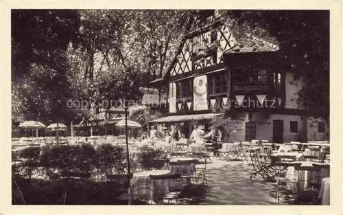 AK / Ansichtskarte  Strasbourg  Strassburg 67 Bas-Rhin Café Restaurant Buerehiesel Orangerie Maison Alsacienne Terrasse