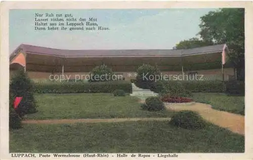 AK / Ansichtskarte  Luppach Ferrette Altkirch 68 Haut-Rhin Halle de Repos Liegehalle