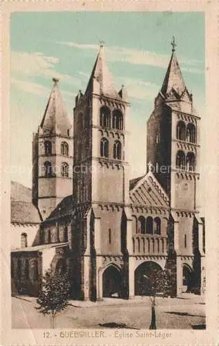 AK / Ansichtskarte  Guebwiller Elsass 68 Haut-Rhin Eglise Saint Léger