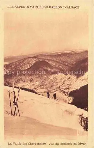 AK / Ansichtskarte  Les Charbonniers 88 Vue panoramique Vallée des Charbonniers vue du Sommet en hiver