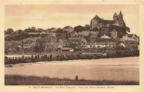 AK / Ansichtskarte  Neuf-Brisach Neu-Breisach 68 Haut-Rhin Le Rhin francais vue vers vieux Brisach