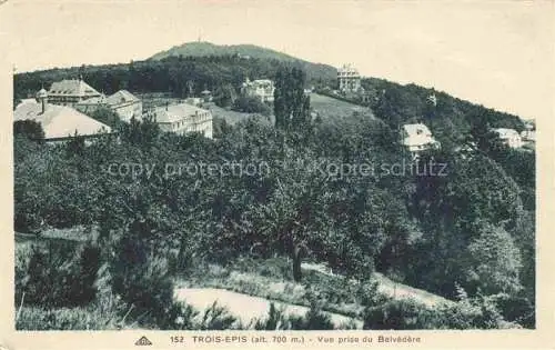 AK / Ansichtskarte  Trois-Epis Drei-aehren 68 Haut-Rhin Vue générale prise du Belvédère