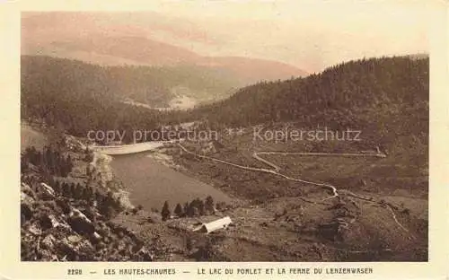 AK / Ansichtskarte  Les-Hautes-Chaumes Soultzeren Colmar 68 Haut-Rhin Panorama Lac du Forlet et la Ferme du Lenzenwasen