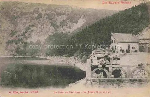 AK / Ansichtskarte  Lac Noir Schwarzer See 88 Vosges La digue Hôtel Restaurant au lac