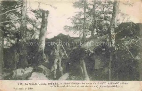 AK / Ansichtskarte  Vieil Armand Hartmannswillerkopf Front d'Alsace Grande Guerre Westlicher Kriegsschauplatz 1. Weltkrieg