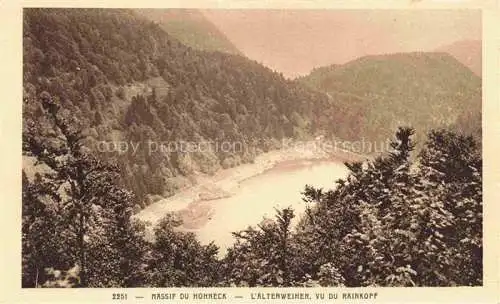 AK / Ansichtskarte  Altenweiher Altenweier Lac Mittlach Vue générale du Rainkopf Massif du Hohneck