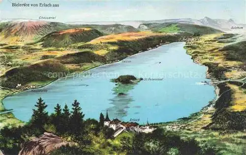 AK / Ansichtskarte  Bielersee Lac de Bienne BE und Umgebung aus der Vogelperspektive