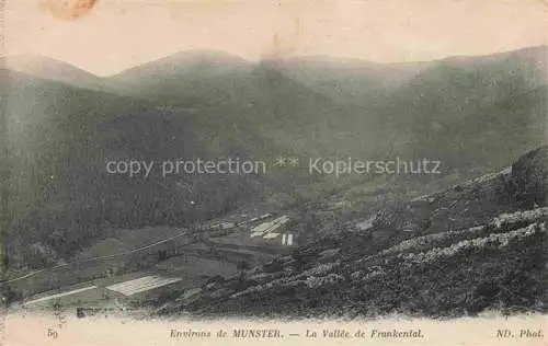 AK / Ansichtskarte  Muenster  Elsass Munster 68 Alsace Haut-Rhin Panorama Vallée de Frankental