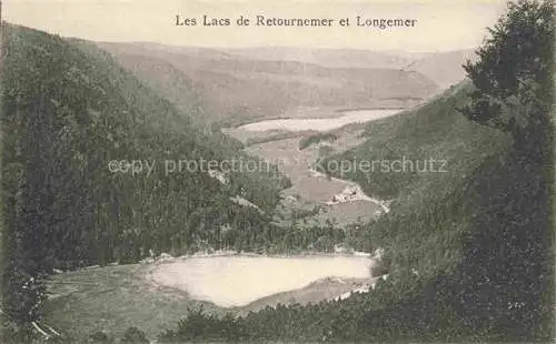 AK / Ansichtskarte  Lac de Retournemer Xonrupt-Longemer 88 Vosges Vue panoramique des lacs et Longemer