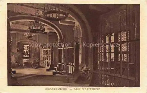 AK / Ansichtskarte  Haut-Koenigsbourg Hohkoenigsburg Orschwiller 67 Bas-Rhin Salles des Chevaliers