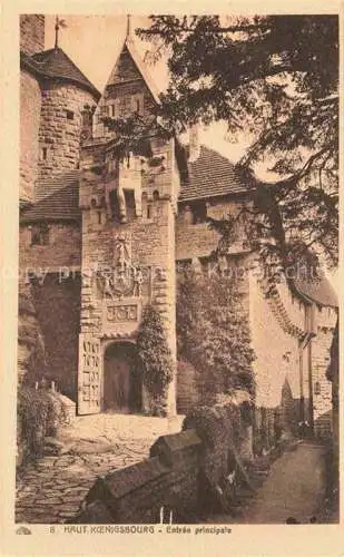 AK / Ansichtskarte  Haut-Koenigsbourg Hohkoenigsburg Orschwiller 67 Bas-Rhin Entrée principale