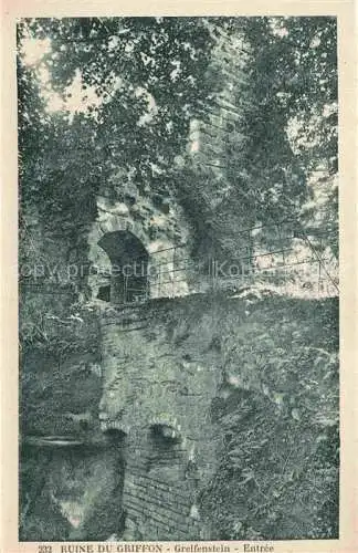 AK / Ansichtskarte  Greifenstein Burgruine Saverne Zabern 67 Bas Rhin Ruine du Griffon