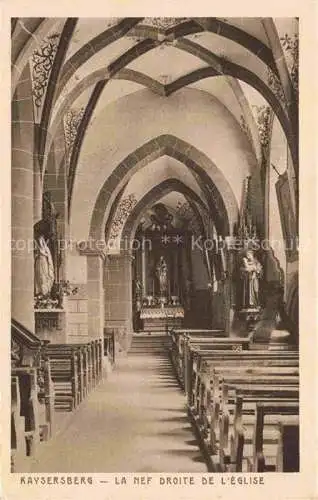 AK / Ansichtskarte  Kaysersberg Kaisersberg Alsace 68 Haut Rhin La nef droite de l'eglise