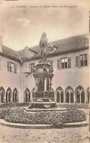 AK / Ansichtskarte  COLMAR 68 Haut-Rhin Intérieur du Musée Monument Schoengauer