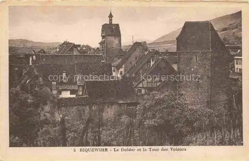 AK / Ansichtskarte  Riquewihr Ribeauville 68 Haut Rhin Le Dolder et la Tour des Voleurs