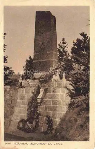 AK / Ansichtskarte  Le Linge Lingekopf Orbey Ribeauville 68 Alsace Nouveau Monument du Linge