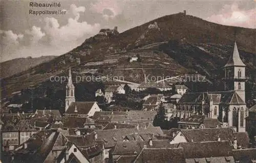 AK / Ansichtskarte  Ribeauville Rappoltsweiler 68 Haut Rhin Vue partielle et l'église