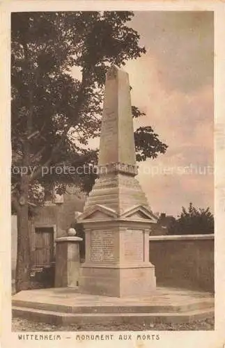 AK / Ansichtskarte  Wittenheim Mulhouse 68 Haut-Rhin Monument aux morts Kriegerdenkmal
