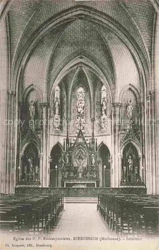 AK / Ansichtskarte  Riedisheim Mulhouse 68 Haut-Rhin Intérieur de l'Eglise des P. P. Rédemptoristes