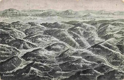 AK / Ansichtskarte  Markirch Ste-Marie-aux-Mines 68 Haut-Rhin Das Schlachtfeld in den Vogesen 1. Weltkrieg