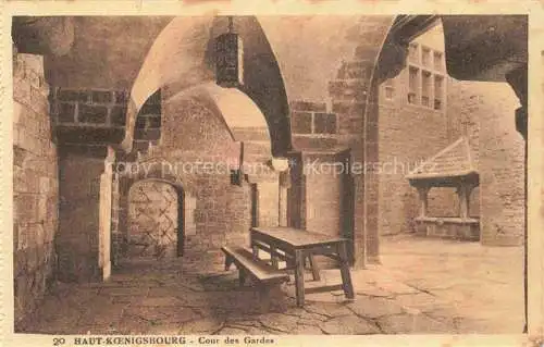 AK / Ansichtskarte  Haut-Koenigsbourg Hohkoenigsburg Orschwiller 67 Bas-Rhin Cour des Gardes