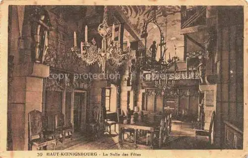 AK / Ansichtskarte  Haut-Koenigsbourg Hohkoenigsburg Orschwiller 67 Bas-Rhin Salle des Fêtes