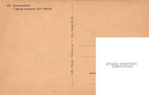 AK / Ansichtskarte  Ottmarsheim Mulhouse Alsace 68 Haut-Rhin Eglise octogone XIe siècle