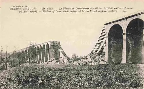 AK / Ansichtskarte  DANNEMARIE  Dammerkirch Alsace 68 Haut-Rhin Grande Guerre 1914-16 Viaduc détruit Truemmer 1. Weltkrieg