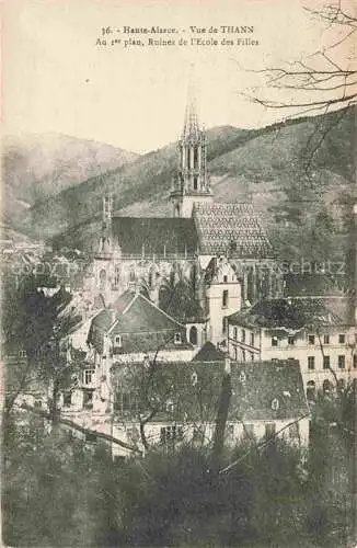 AK / Ansichtskarte  Thann  68 Haut-Rhin Ruines de l'Ecole des Filles et la cathédrale