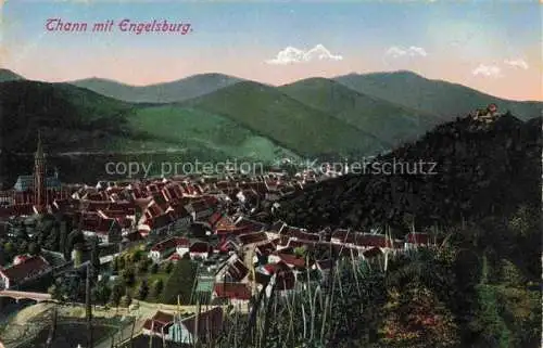 AK / Ansichtskarte  Thann  68 Haut-Rhin Panorama Blick gegen Engelsburg