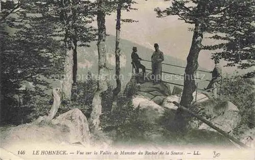 AK / Ansichtskarte  Hohneck Le 88 Vosges Vue sur la Vallée de Munster du Rocher de la Source