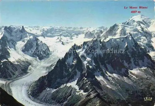 AK / Ansichtskarte  CHAMONIX 74 Haute-Savoie Gebirgspanorama Mont Blanc Mer de Glace