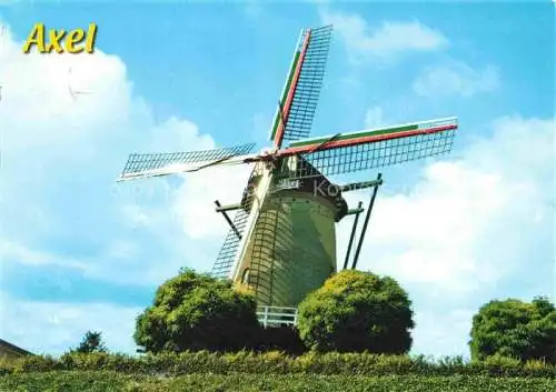 AK / Ansichtskarte  Axel Zeeland NL Korenmolen Windmuehle