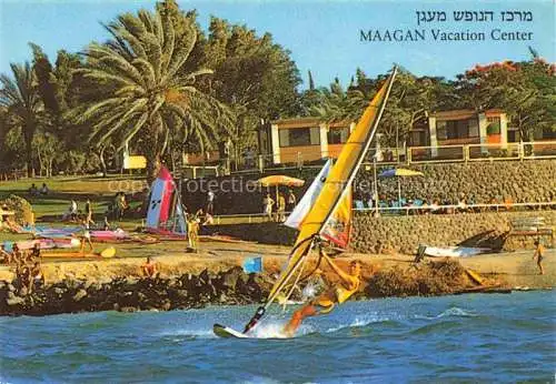 AK / Ansichtskarte  Maagan Jordan Valley Israel Vacation Center Windsurfen