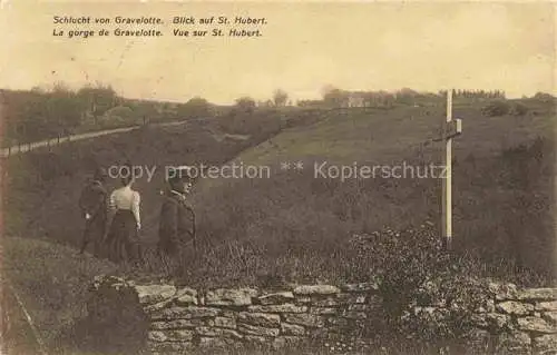 AK / Ansichtskarte  Gravelotte 57 Moselle La gorge de Gravelotte vue sur St. Hubert Schlucht