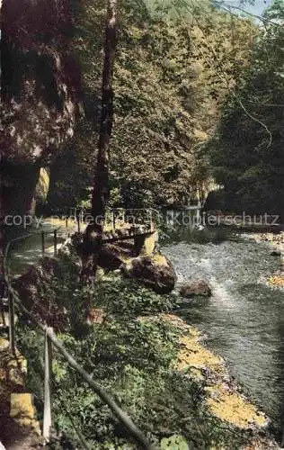 AK / Ansichtskarte  Taubenlochschlucht Biel-BIENNE BE Wanderweg in der Schlucht