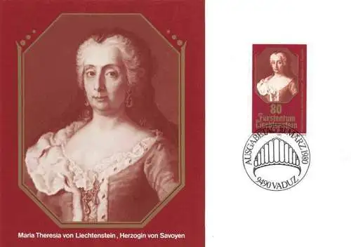 AK / Ansichtskarte  Adel Liechtenstein Fuerstenhaus Maria Theresia Herzogin vo Savoyen