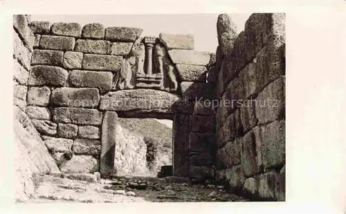 AK / Ansichtskarte  Mycenae Mycenes Mykene Greece Lionesses gate Ruinen Antike Staette