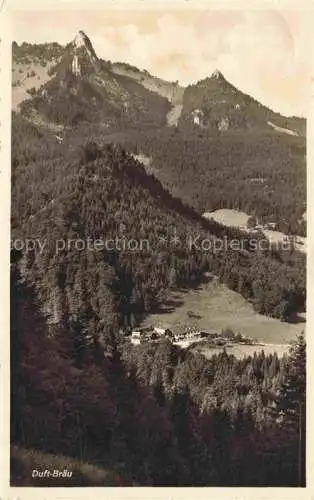 AK / Ansichtskarte  Toerwang Samerberg Rosenheim Bayern Landschaftspanorama Alpengasthaus Pension Duftbraeu