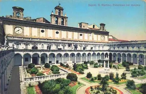 AK / Ansichtskarte  NAPOLI Neapel Naples IT San Martino Panorama del chiostro