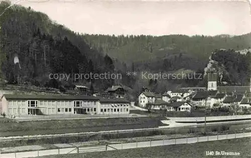 AK / Ansichtskarte  St Ursanne Porrentruy JU Ortsansicht mit Kirche