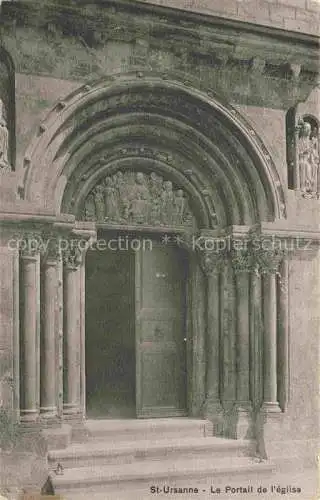 AK / Ansichtskarte  St Ursanne Porrentruy JU Le portail de l'église