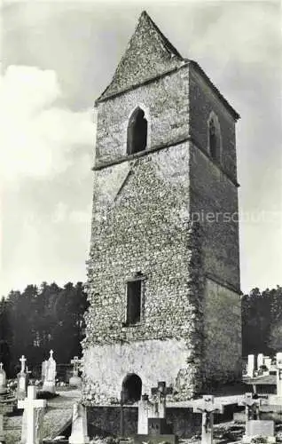 AK / Ansichtskarte  Courchavon Porrentruy JU Tour romano-gothique de l'ancienne église cimetière