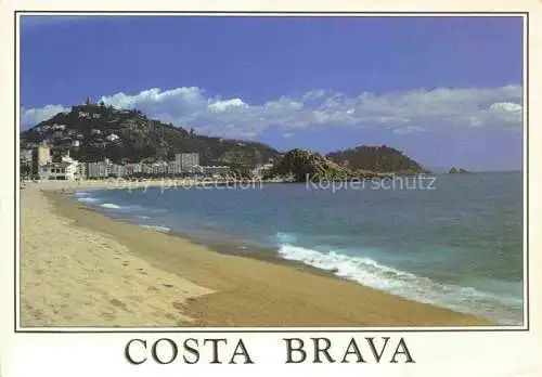 AK / Ansichtskarte  BLANES Costa Brava ES Kuestenpanorama Strand