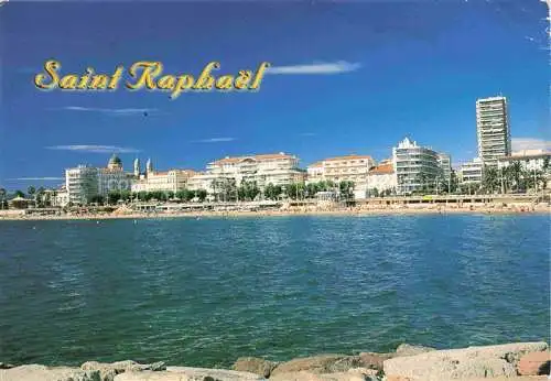 AK / Ansichtskarte  Saint-Raphael  83 Var Blick zum Strand und Hotels