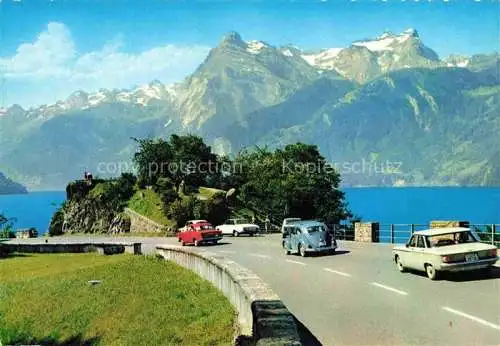 AK / Ansichtskarte  Altdorf  UR Axenstrasse mit Gitschen und Uristock Vierwaldstaettersee