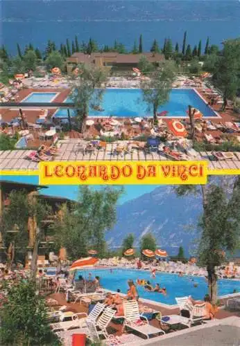 AK / Ansichtskarte  Limone-sul-Garda Brescia Lombardia IT Hotel Leonardo da Vinci Swimming Pool