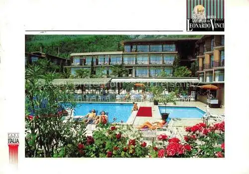 AK / Ansichtskarte  Limone-sul-Garda Brescia Lombardia IT Hotel Leonardo da Vinci Swimming Pool