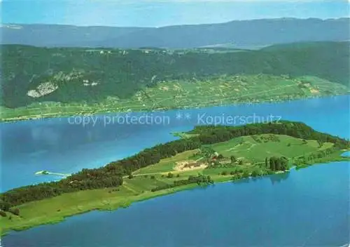 AK / Ansichtskarte  Bielersee Lac de Bienne BE mit St. Petersinsel